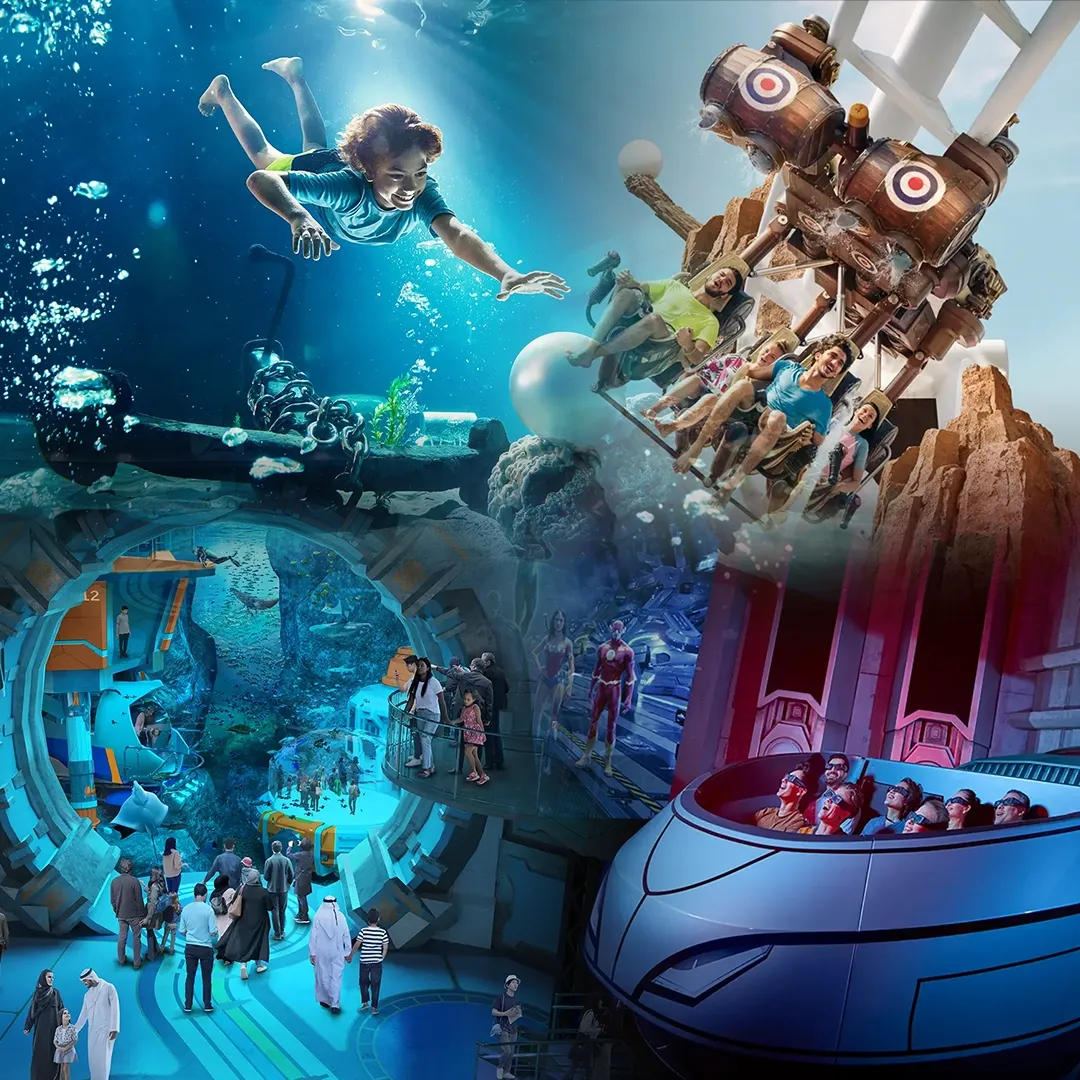 Múltiples Parques Temáticos Ferrari World, Yas Waterworld, Warner Bros. World™, SeaWorld Abu Dhabi